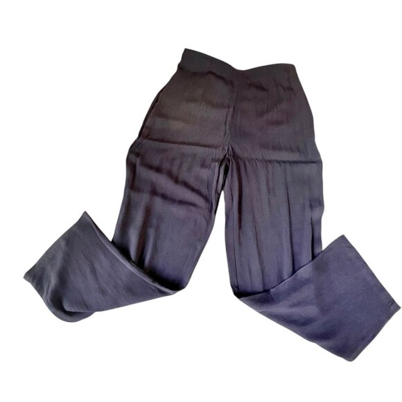 Carole Little Women’s 14 Navy Blue Embroidered Button Shirt & Rayon Pants NWT 80 - Picture 4 of 8